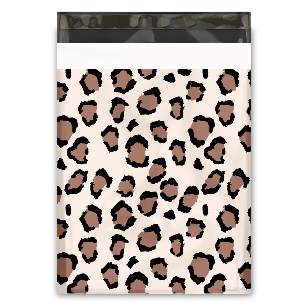 50 10X13 Poly Mailers Leopard Spots Print Shipping Envelopes Bags PRICE IS FIRM